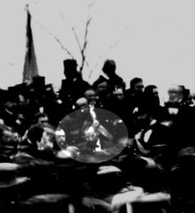 Photo of Lincoln delivering Gettysburg Address- (www.wikipedia.org)